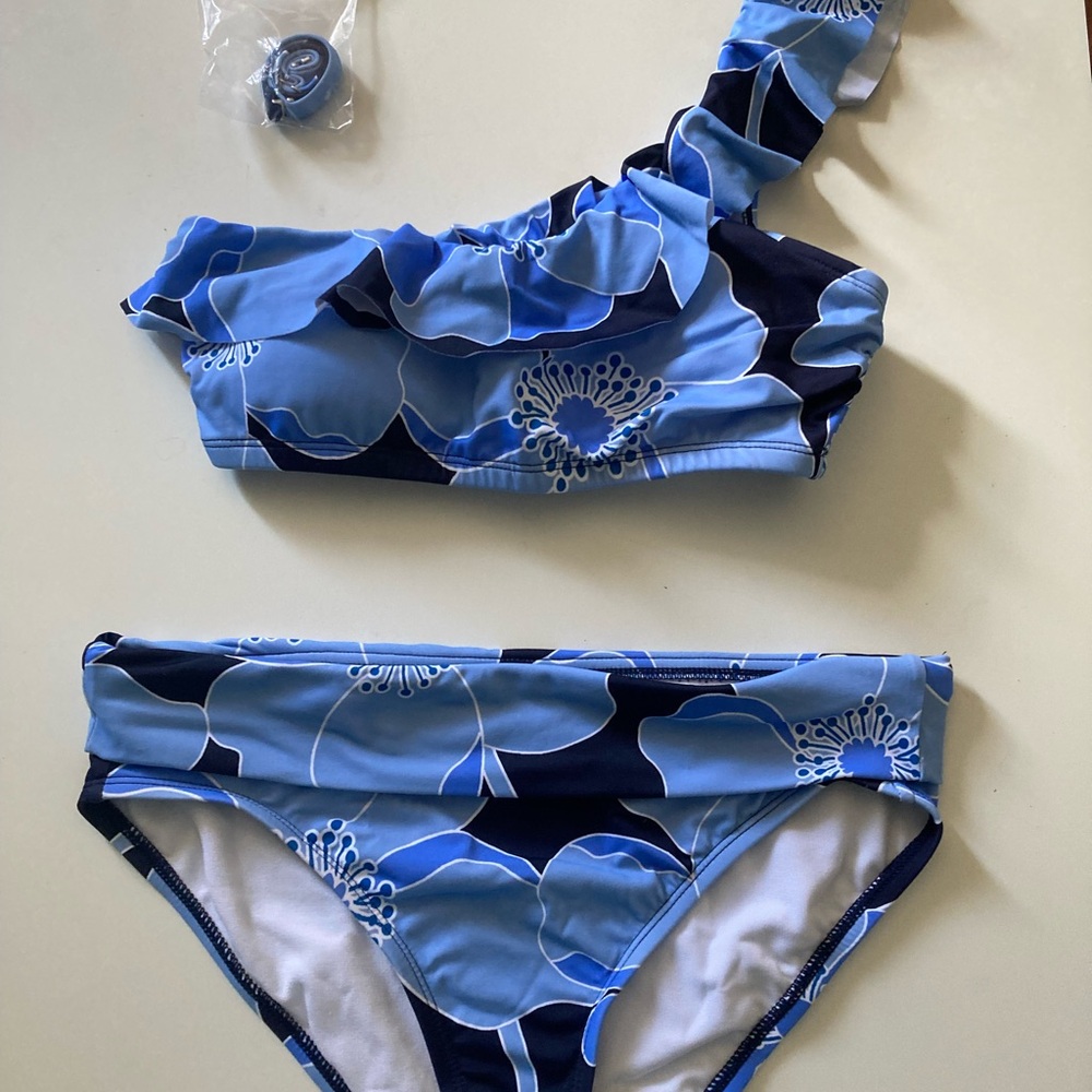 NEW without tag - Draper James Blue Floral Bikini Set
